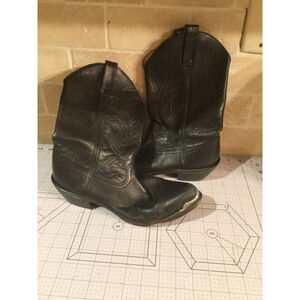 Black Durango cowboy boots leather ￼